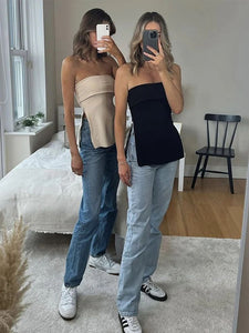 Top largo Beige