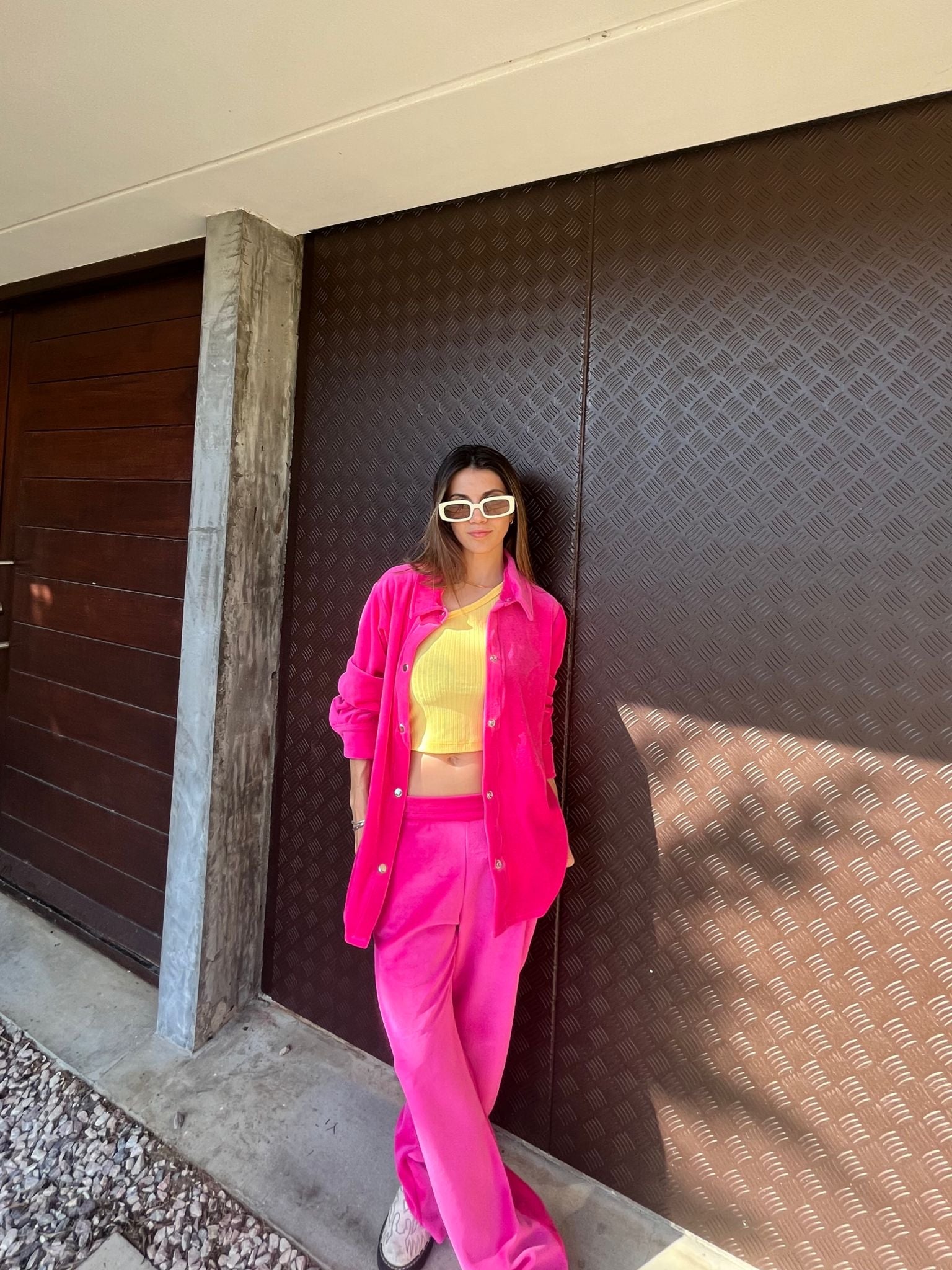 Sobrecamisa fucsia