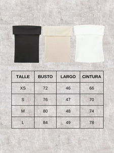 Top largo Beige