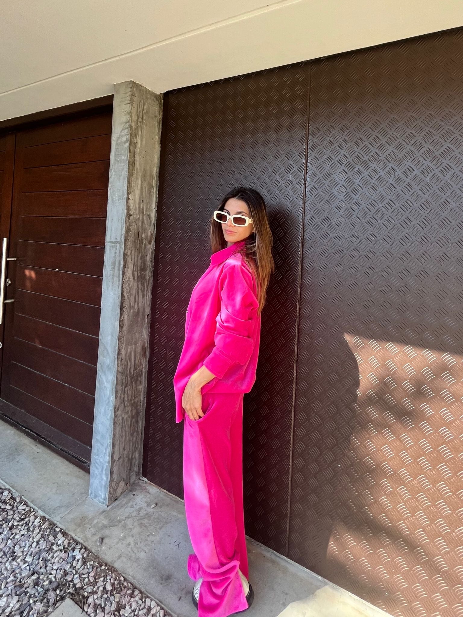 Sobrecamisa fucsia