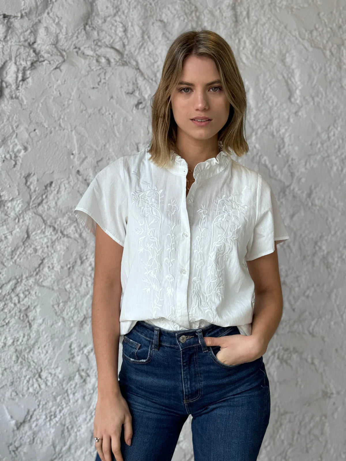 Camisa con bordado