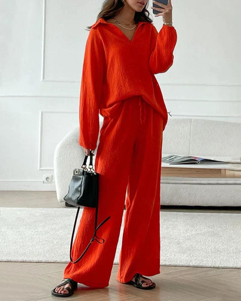 Pantalón muselina rojo