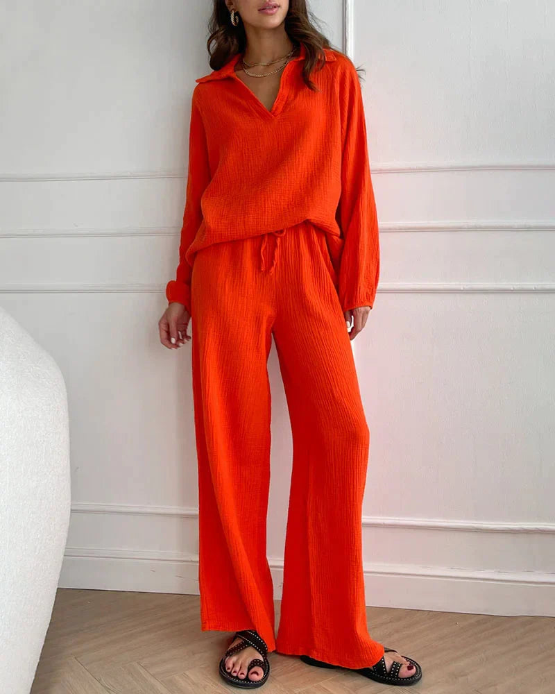 Pantalón muselina rojo