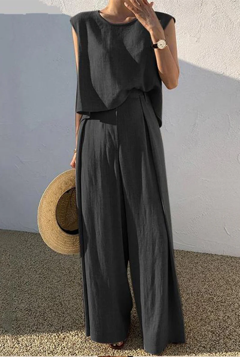 Blusa sin mangas negra