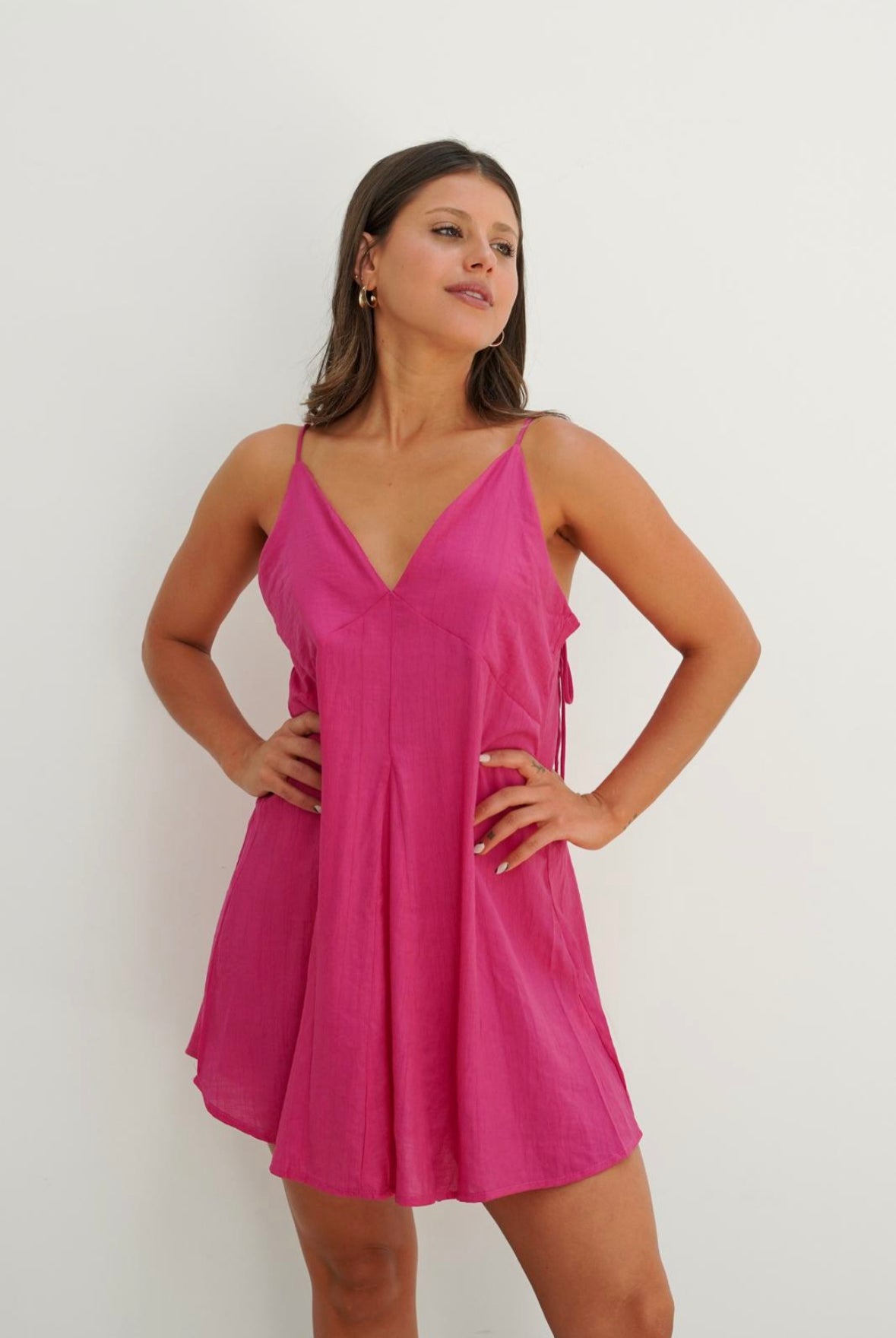 Vestido fucsia