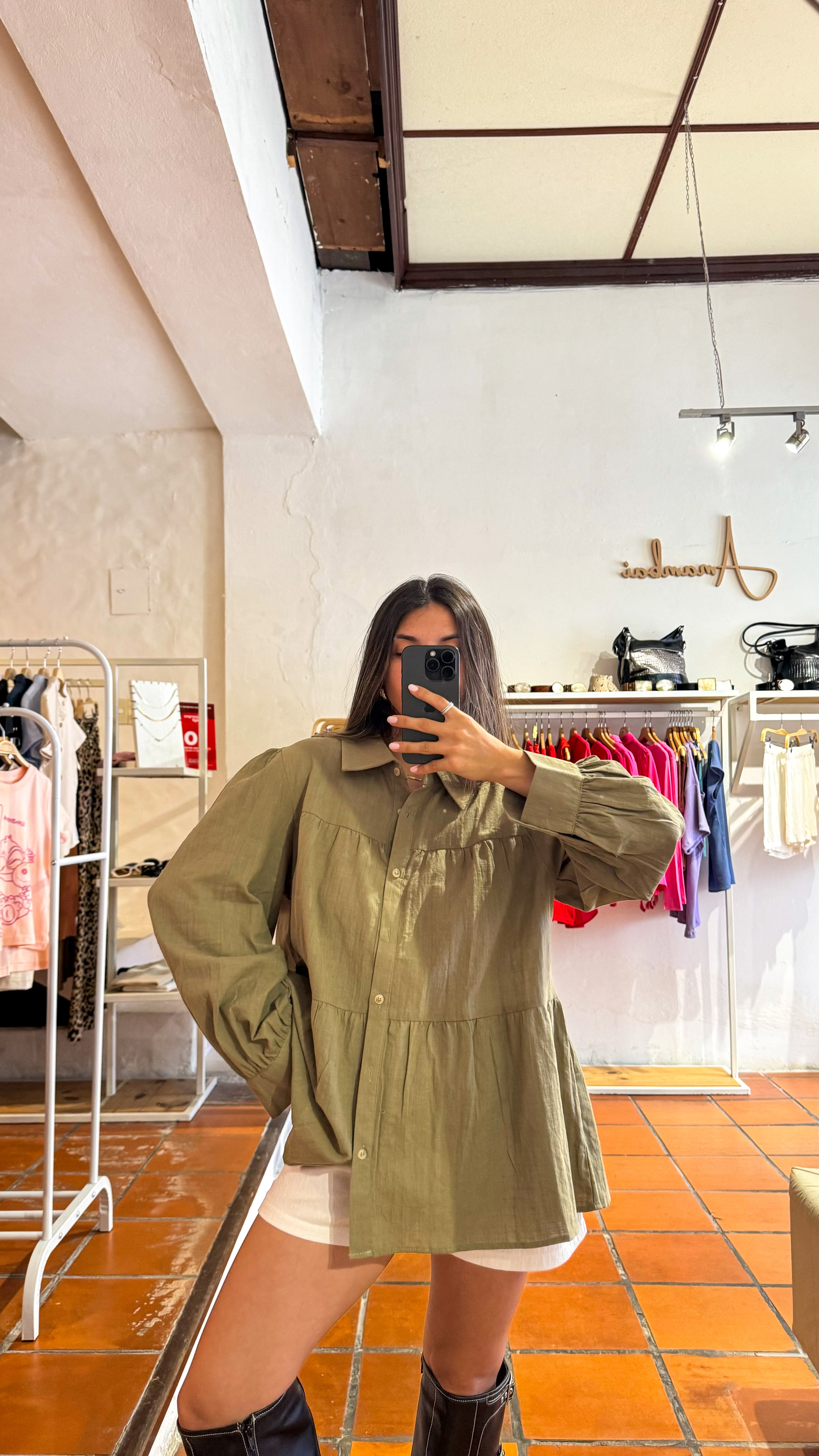 Camisa verde safari